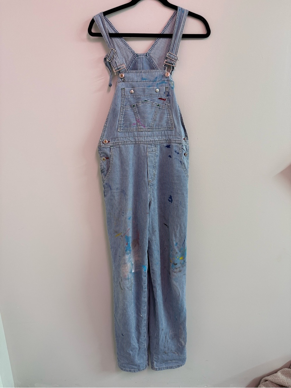 Rockie’s Blue and White Pinstripe Painter's Overalls